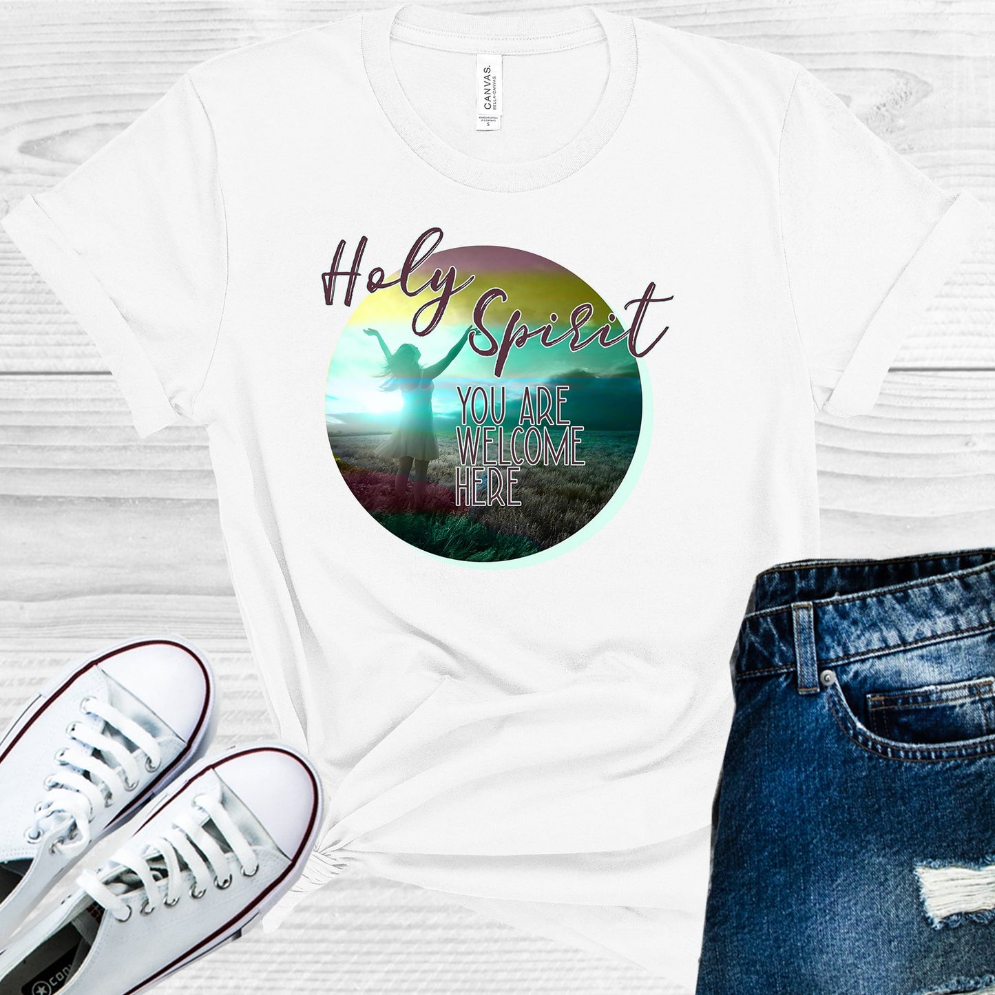 Holy Spirit You Are Welcome Here Graphic Tee Graphic Tee