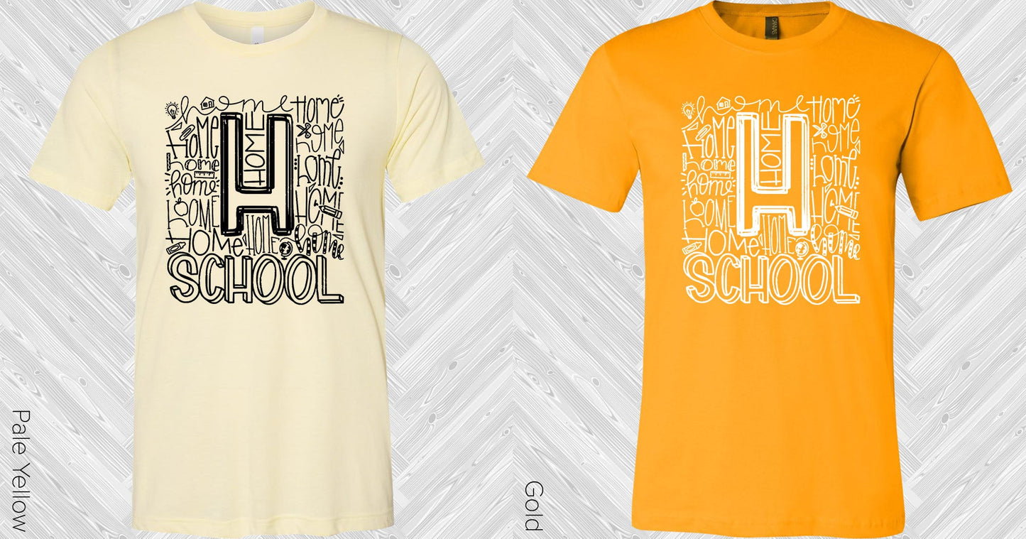 Home School Subway Art Graphic Tee Graphic Tee