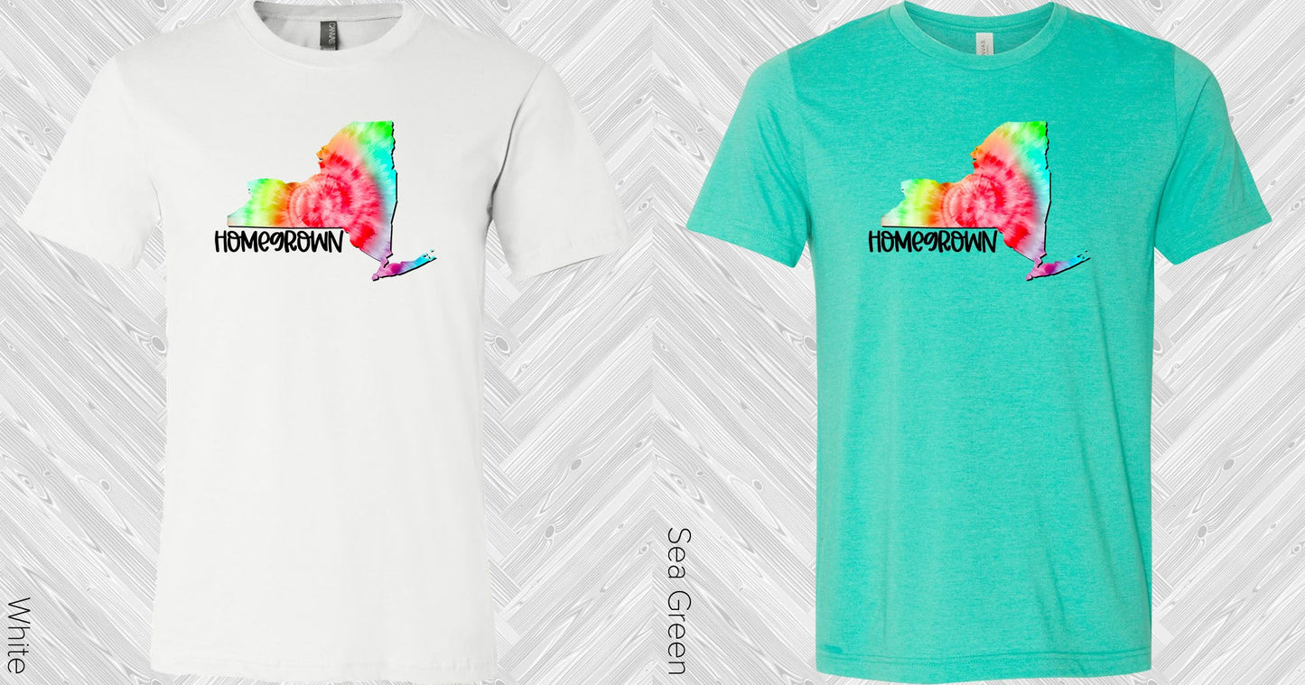 Homegrown Tie-Dye Customized State Graphic Tee Graphic Tee