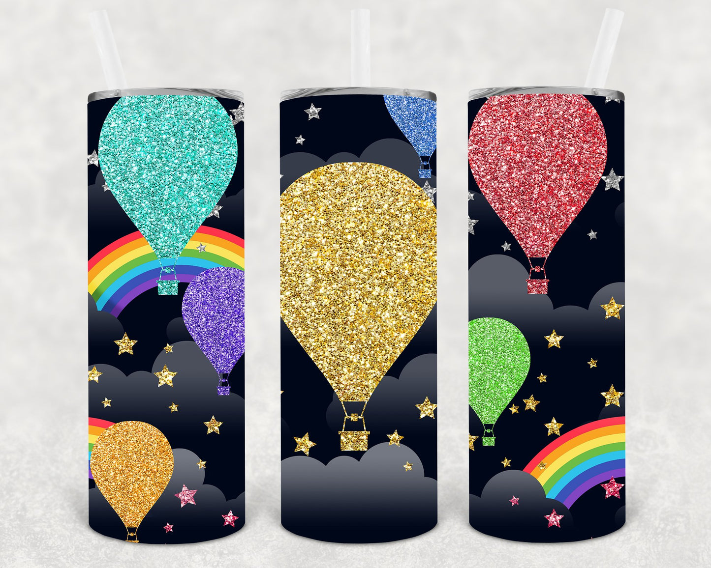 Hot Air Balloons 20 Oz Skinny Tumbler