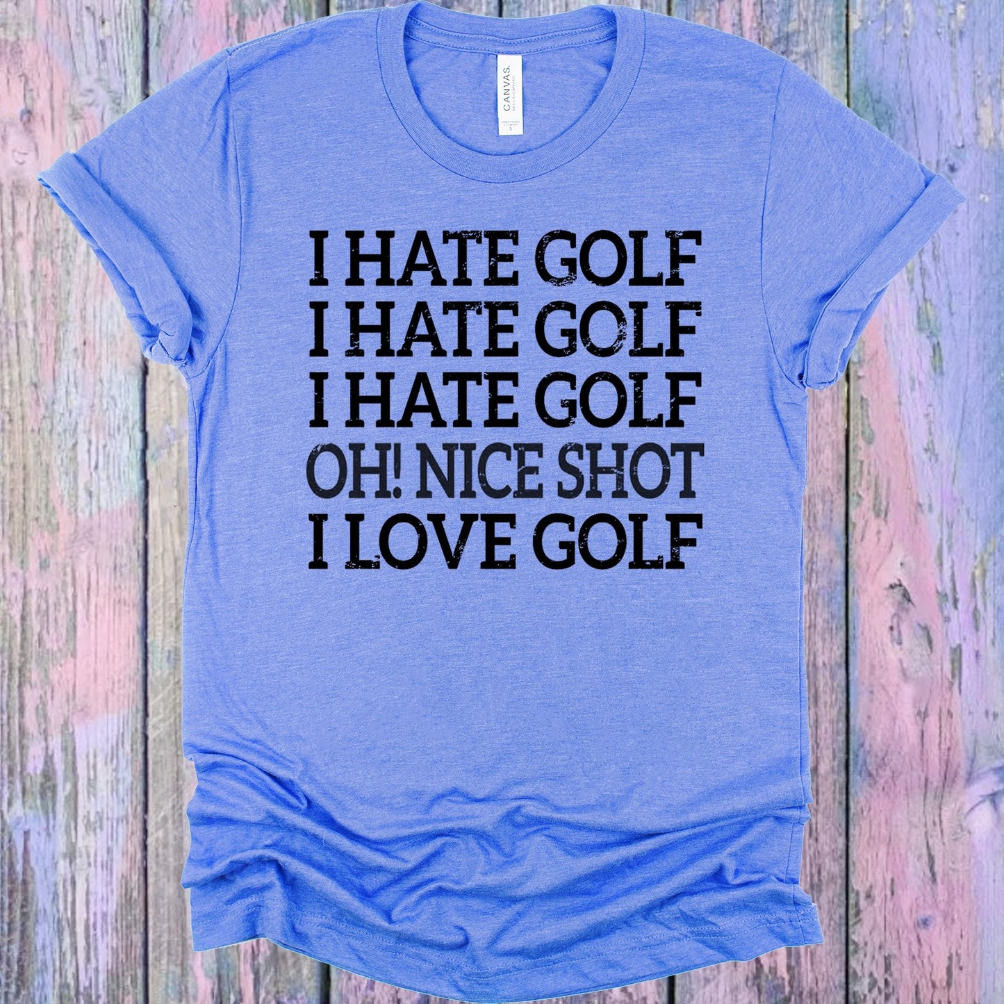 I Hate Golf Graphic Tee Graphic Tee