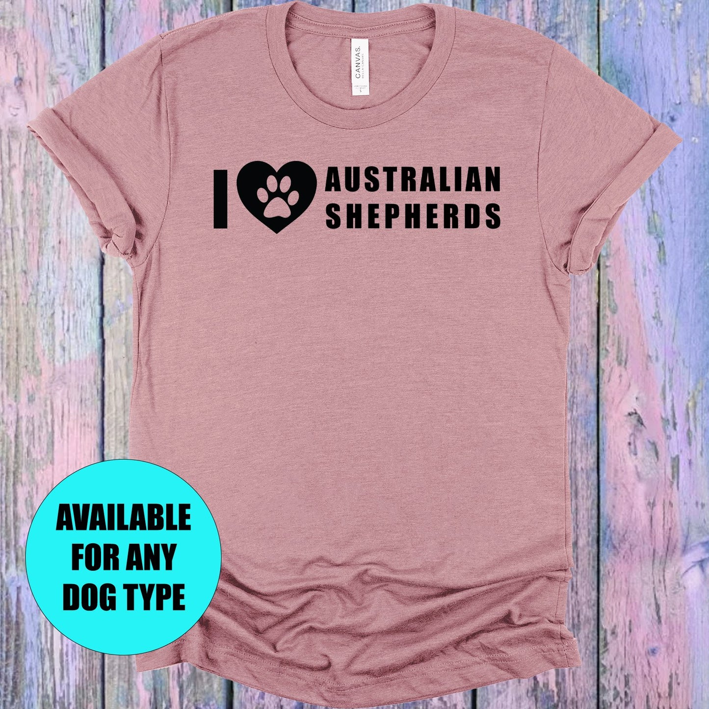 I Love Customized Dog Graphic Tee Graphic Tee