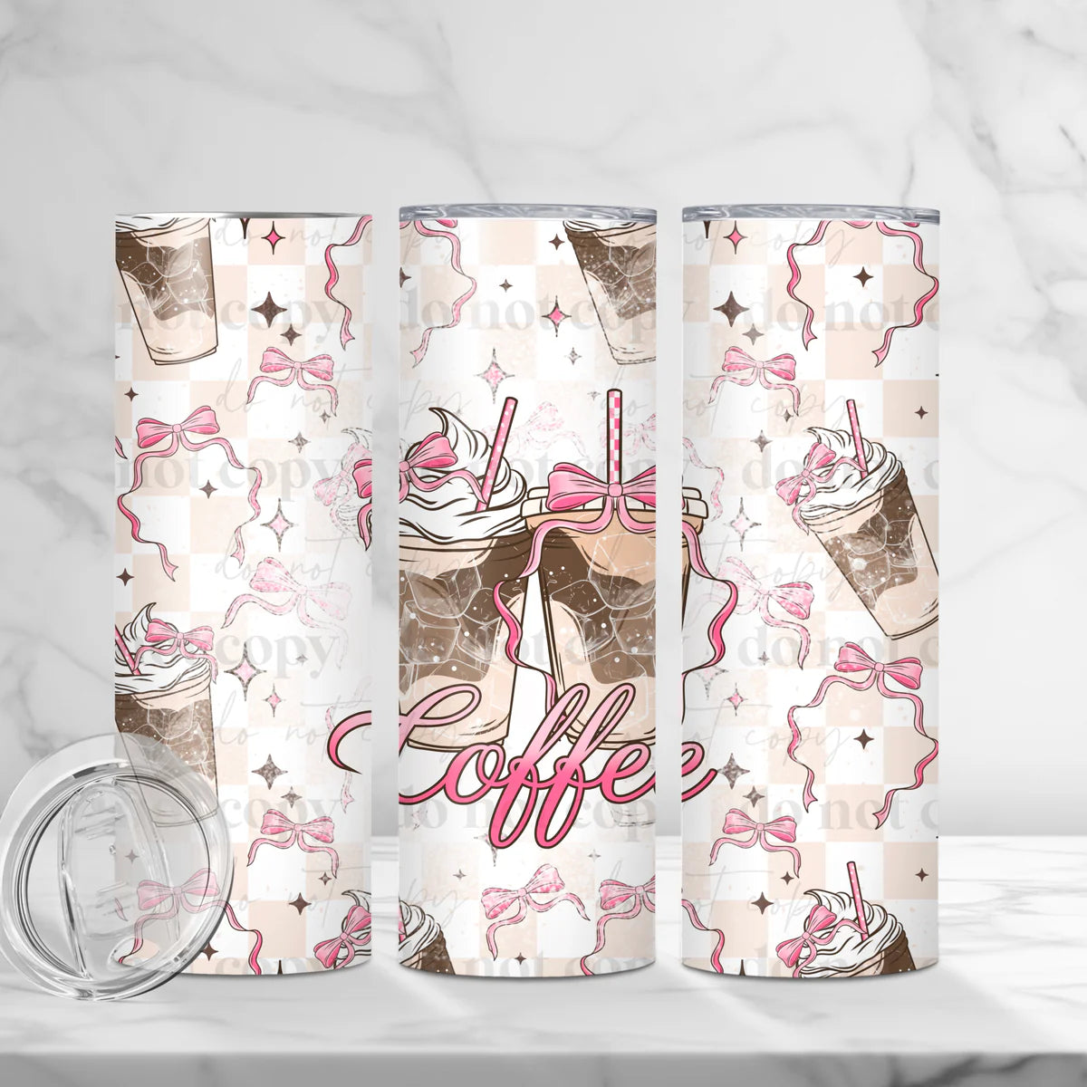 Coffee Coquette 20 oz Skinny Tumbler