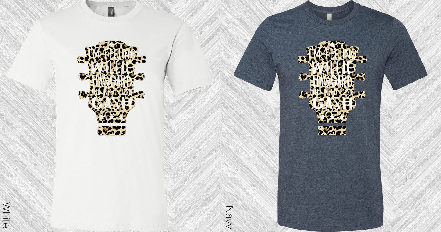 Im Feelin Really Haggard And Need Some Cash Leopard Graphic Tee Graphic Tee
