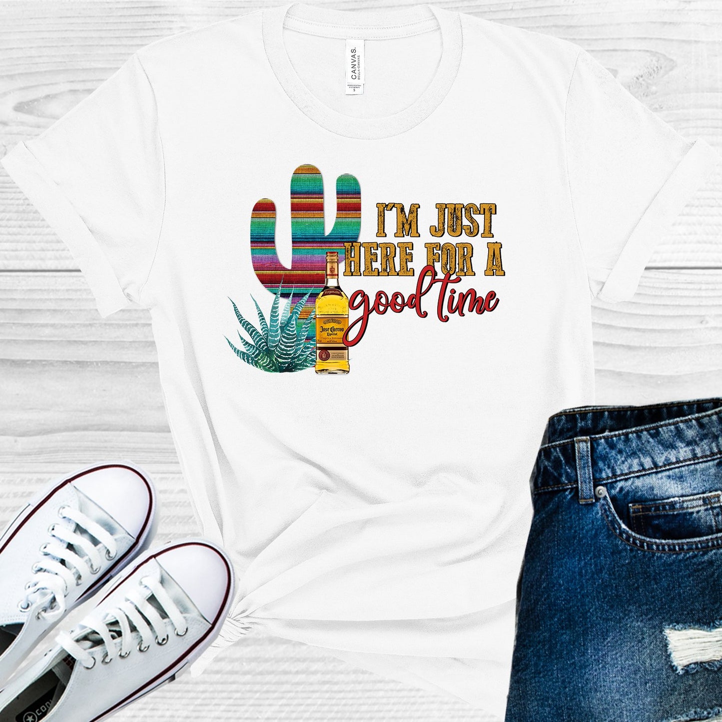 Im Just Here For A Good Time Graphic Tee Graphic Tee