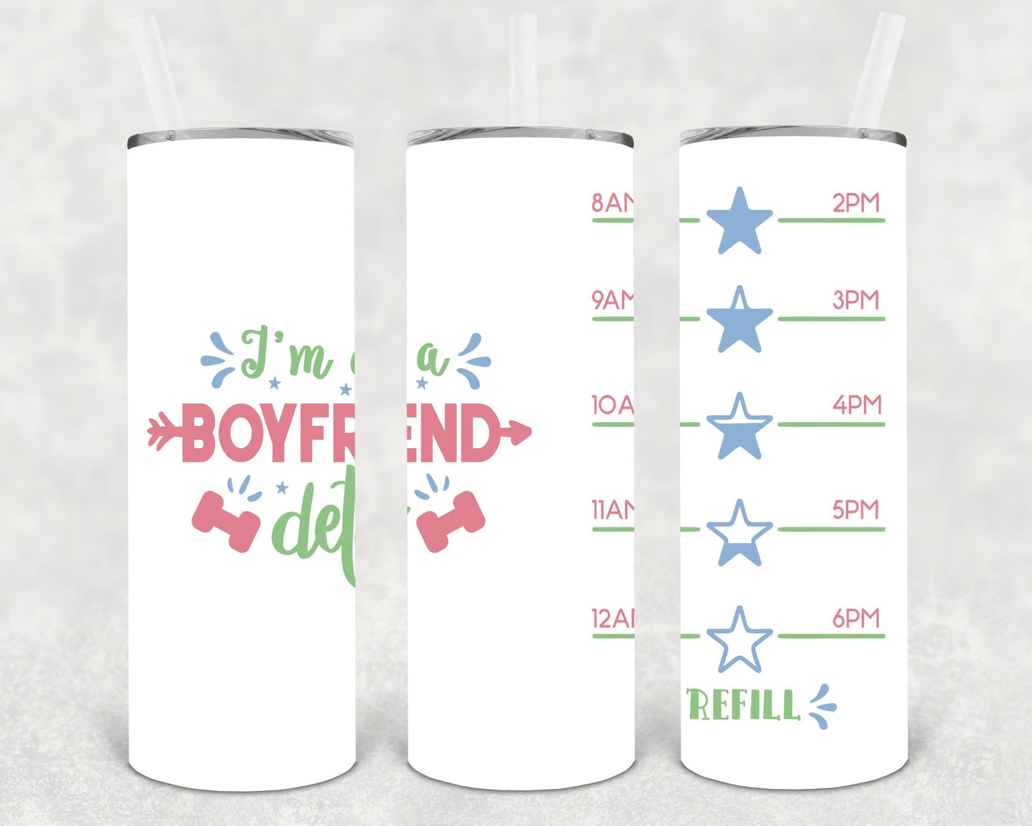 Im On A Boyfriend Detox 20 Oz Skinny Tumbler