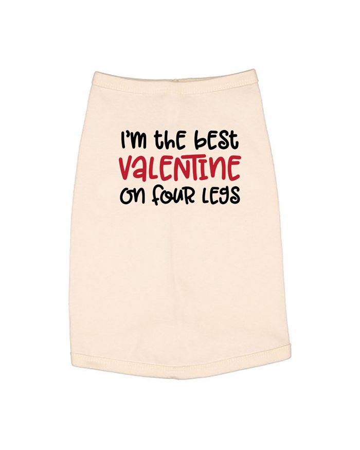 Im The Best Valentine On Four Legs Dog Shirt