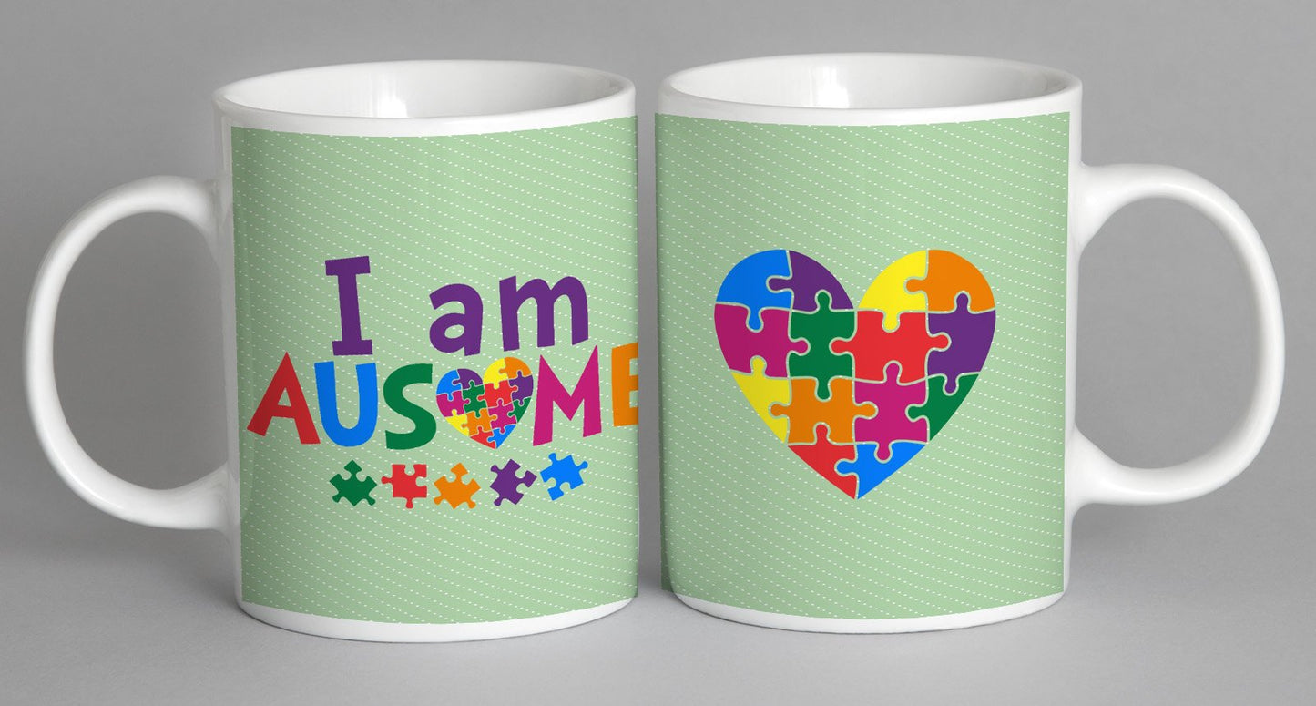 I Am Ausome Green Mug Coffee