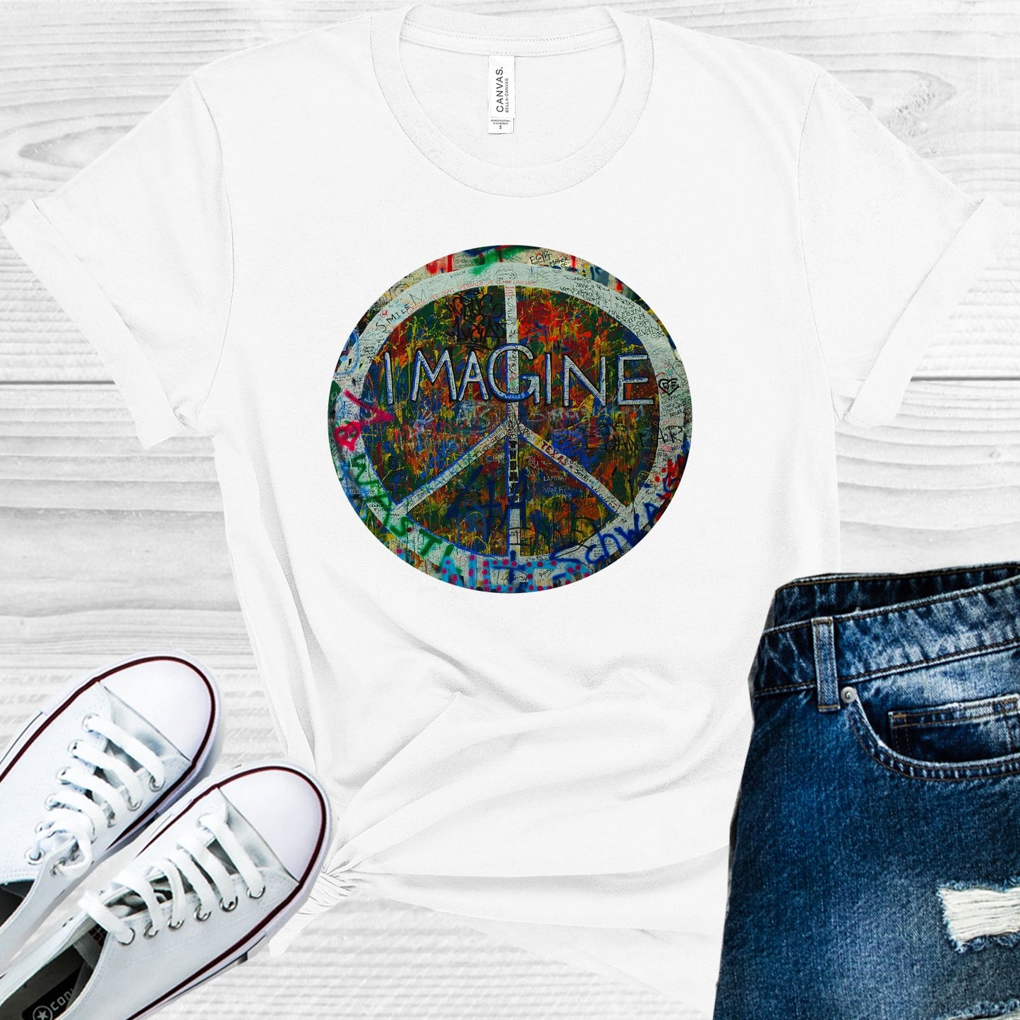 Imagine Wall Graphic Tee Graphic Tee