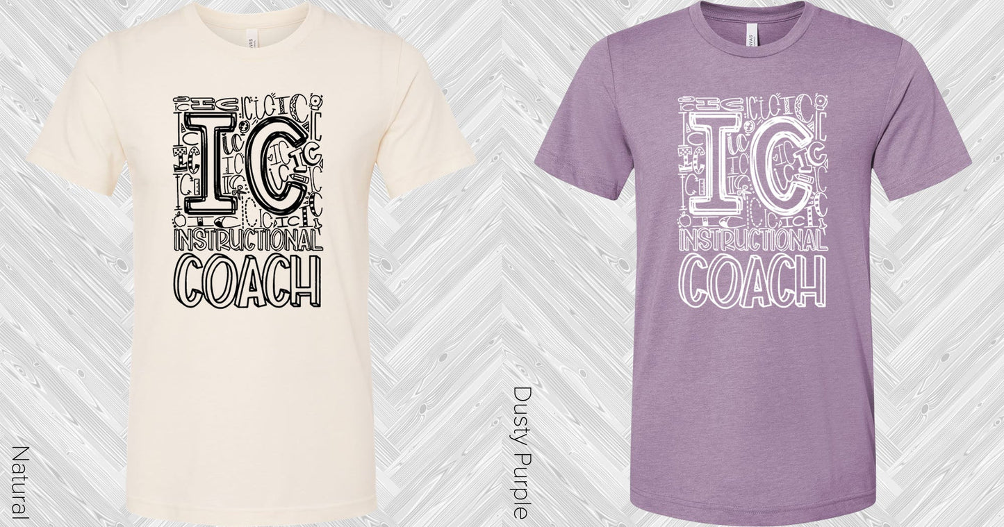 Instructional Coach Subway Art Graphic Tee Graphic Tee