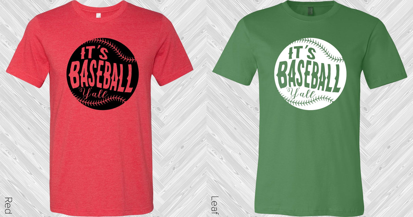 Its Baseball Yall Graphic Tee Graphic Tee