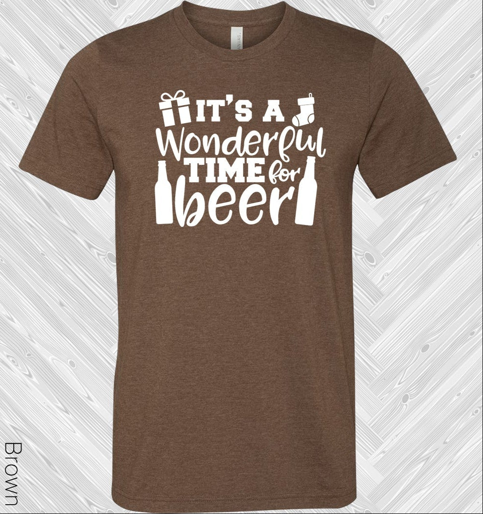 Its A Wonderful Time For Beer Graphic Tee Graphic Tee