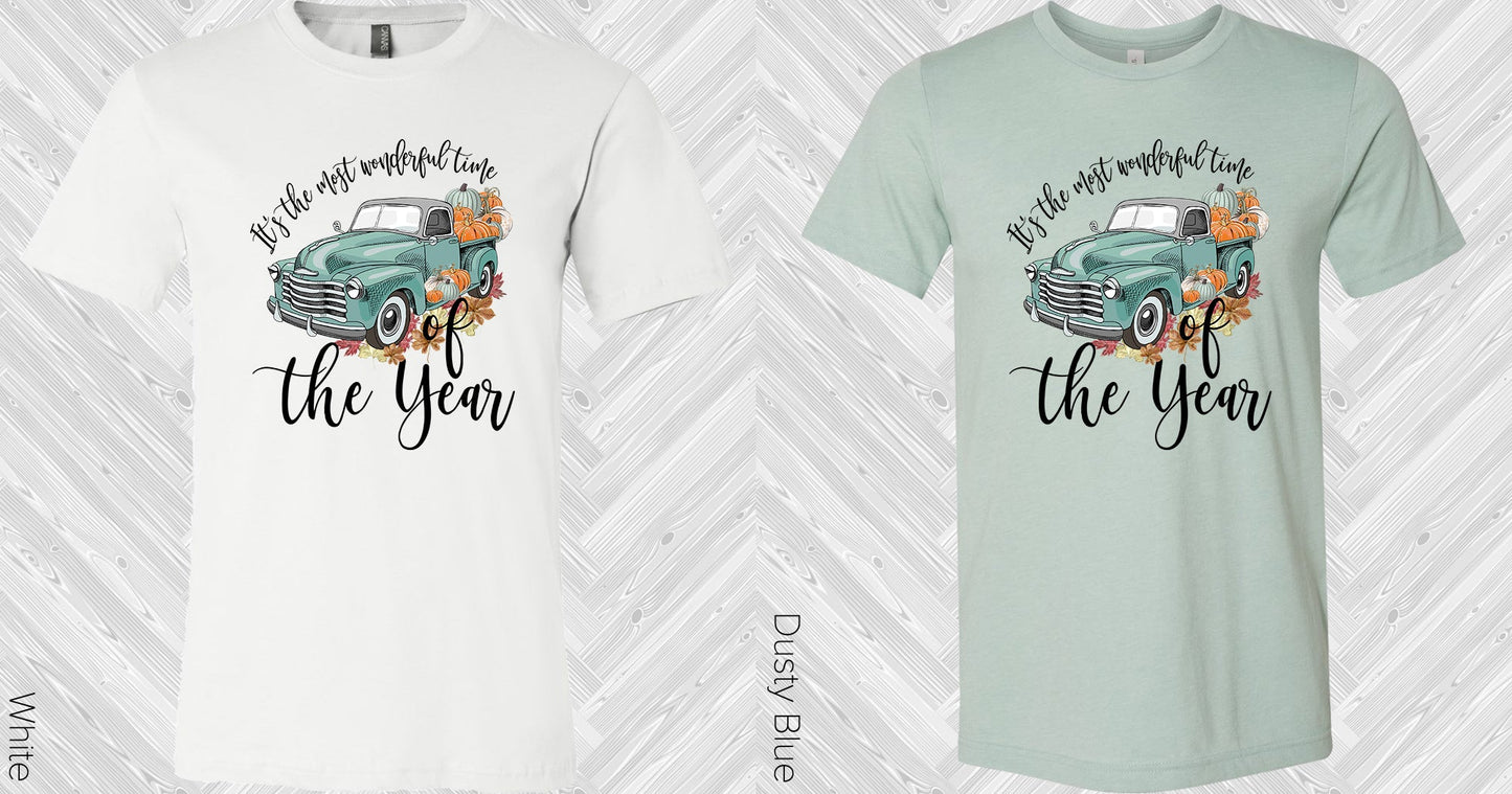 Its The Most Wonderful Time Of Year (Blue Truck) Graphic Tee Graphic Tee