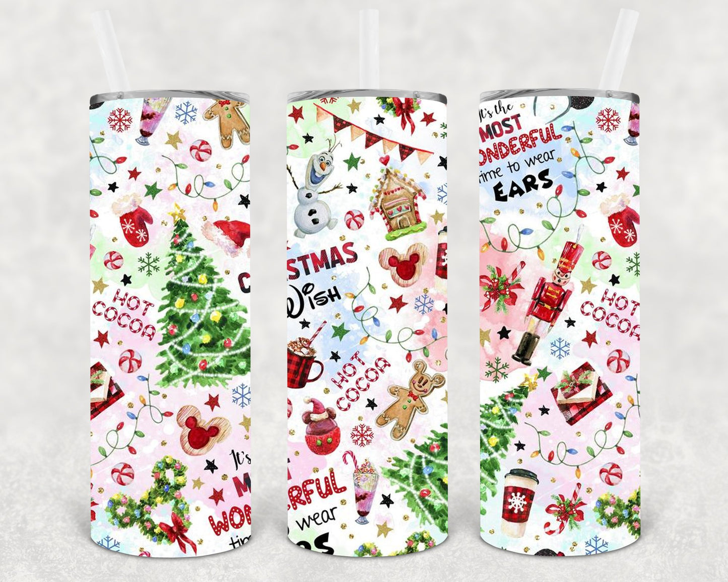 Its The Most Wonderful Time To Wear Ears 20 Oz Skinny Tumbler