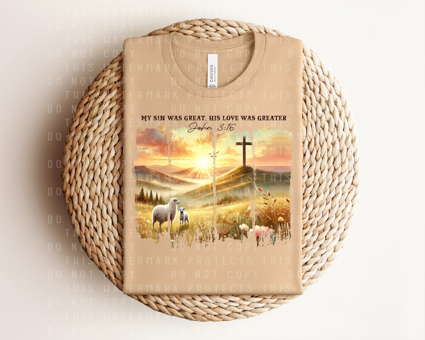 My Sin was Great His Love was Greater Graphic Tee