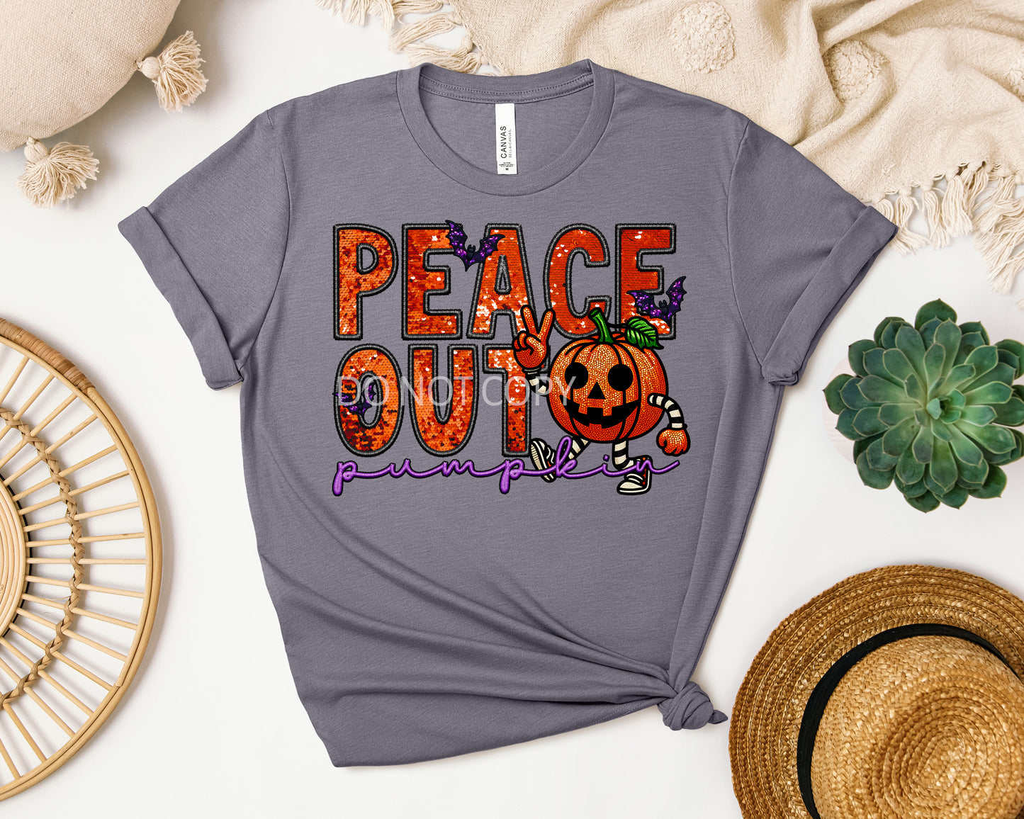 Peace Out Pumpkin Graphic Tee