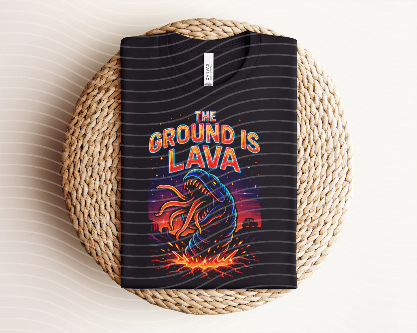 The Ground is Lava Neon Graphic Tee