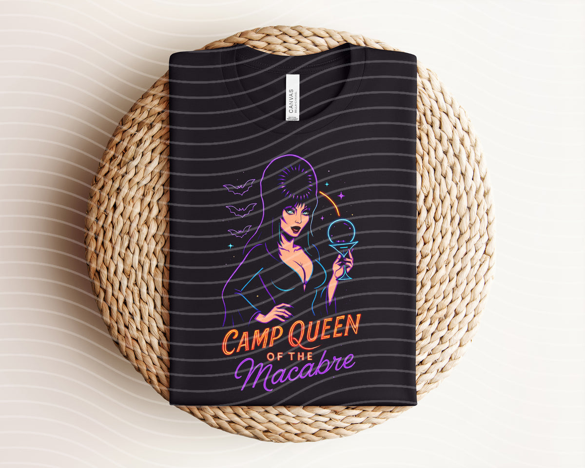 Camp Queen of the Macabre Neon Graphic Tee