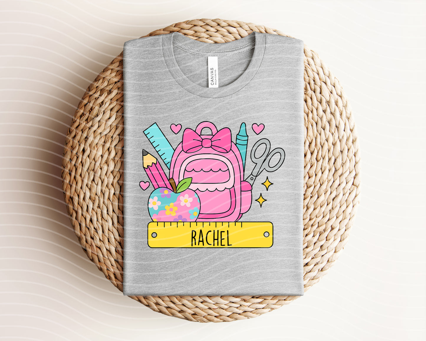 Custom Back to School Girl Graphic Tee