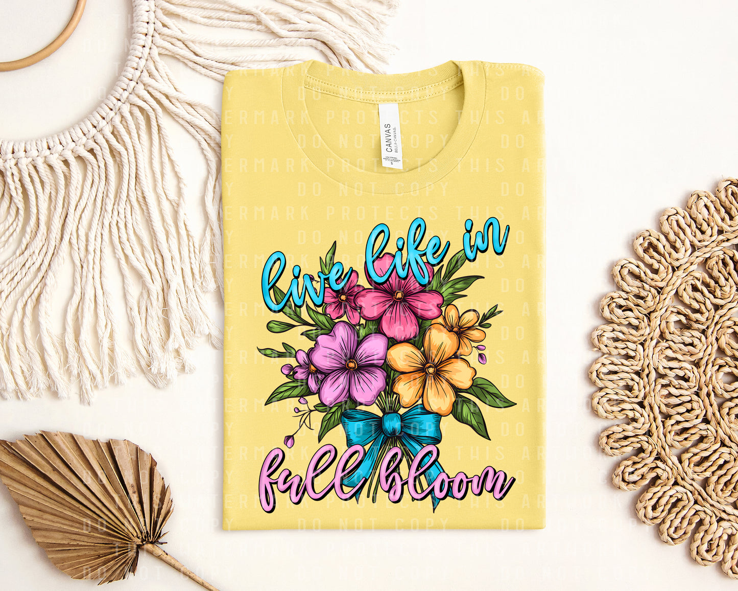 Live Life in Full Bloom Graphic Tee