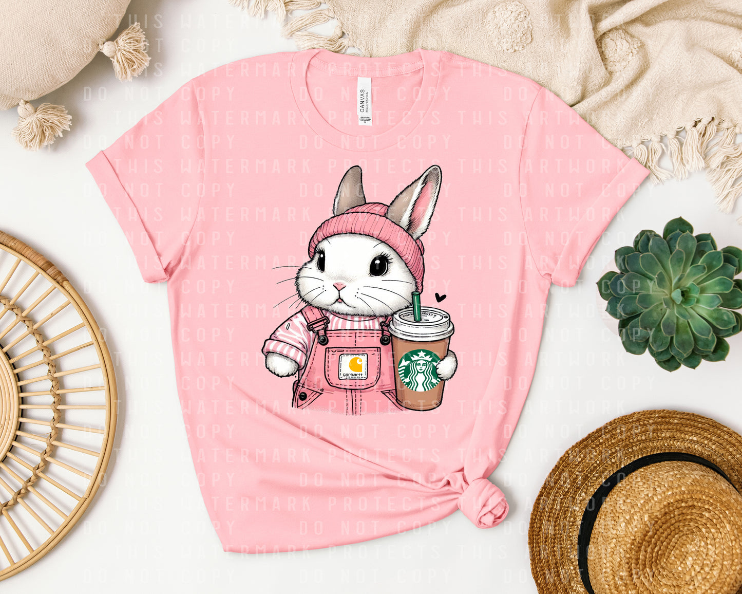 Coffee Bunny Graphic Tee
