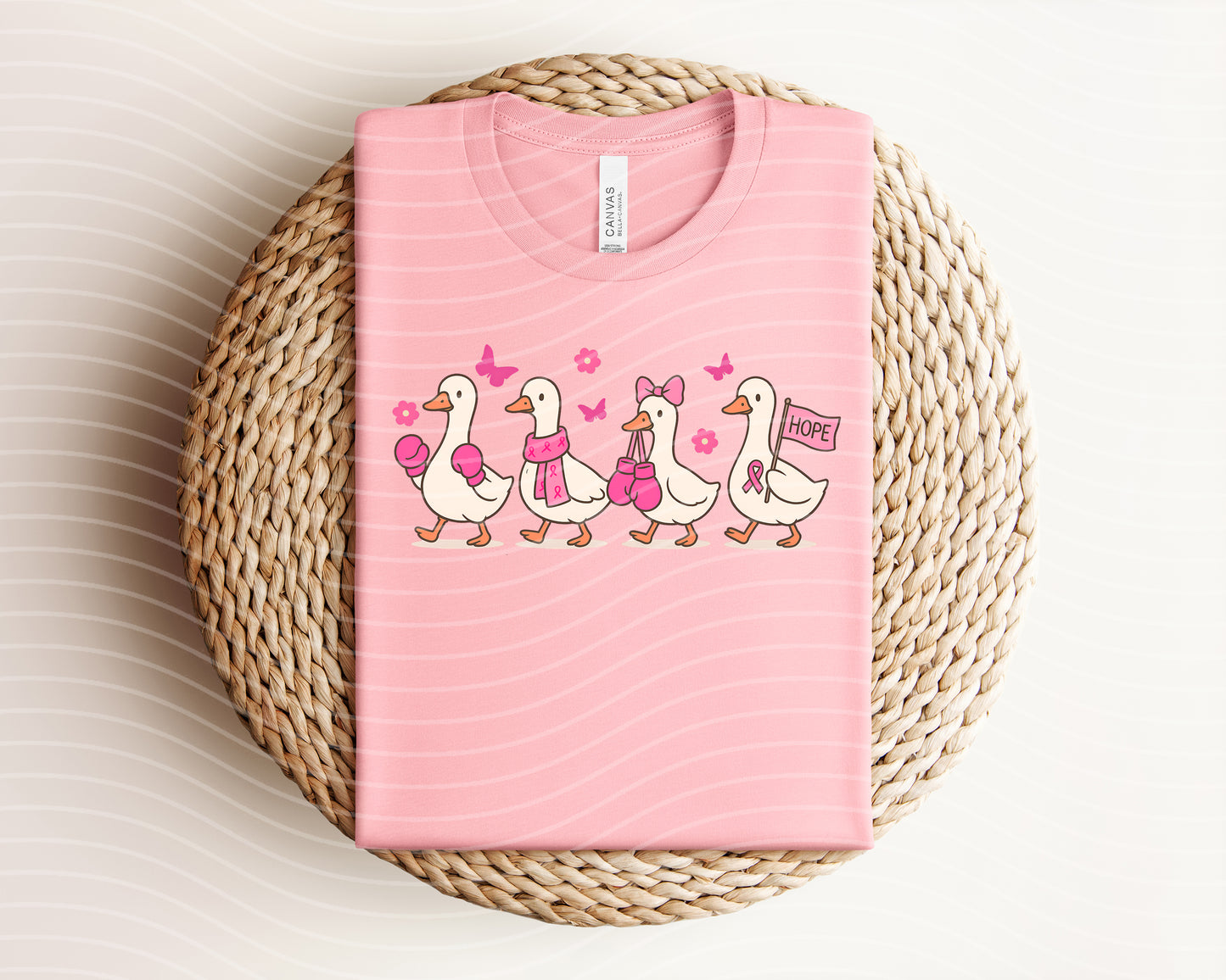 Breast Cancer Awareness Geese Graphic Tee