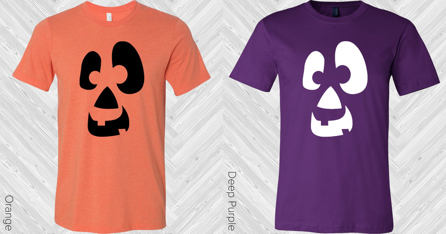 Jack O Lantern Face Graphic Tee Graphic Tee