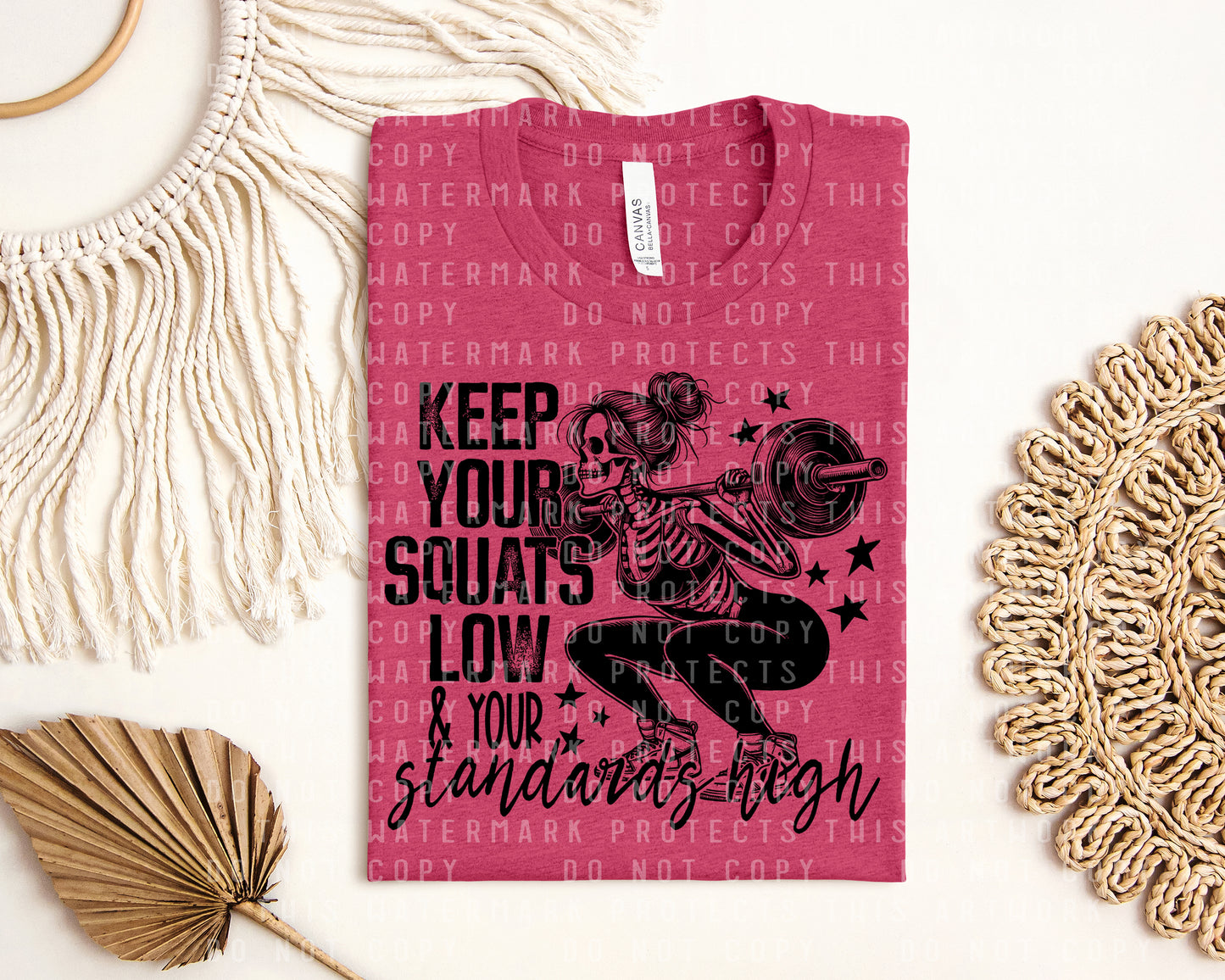 Keep Your Squats Low Graphic Tee