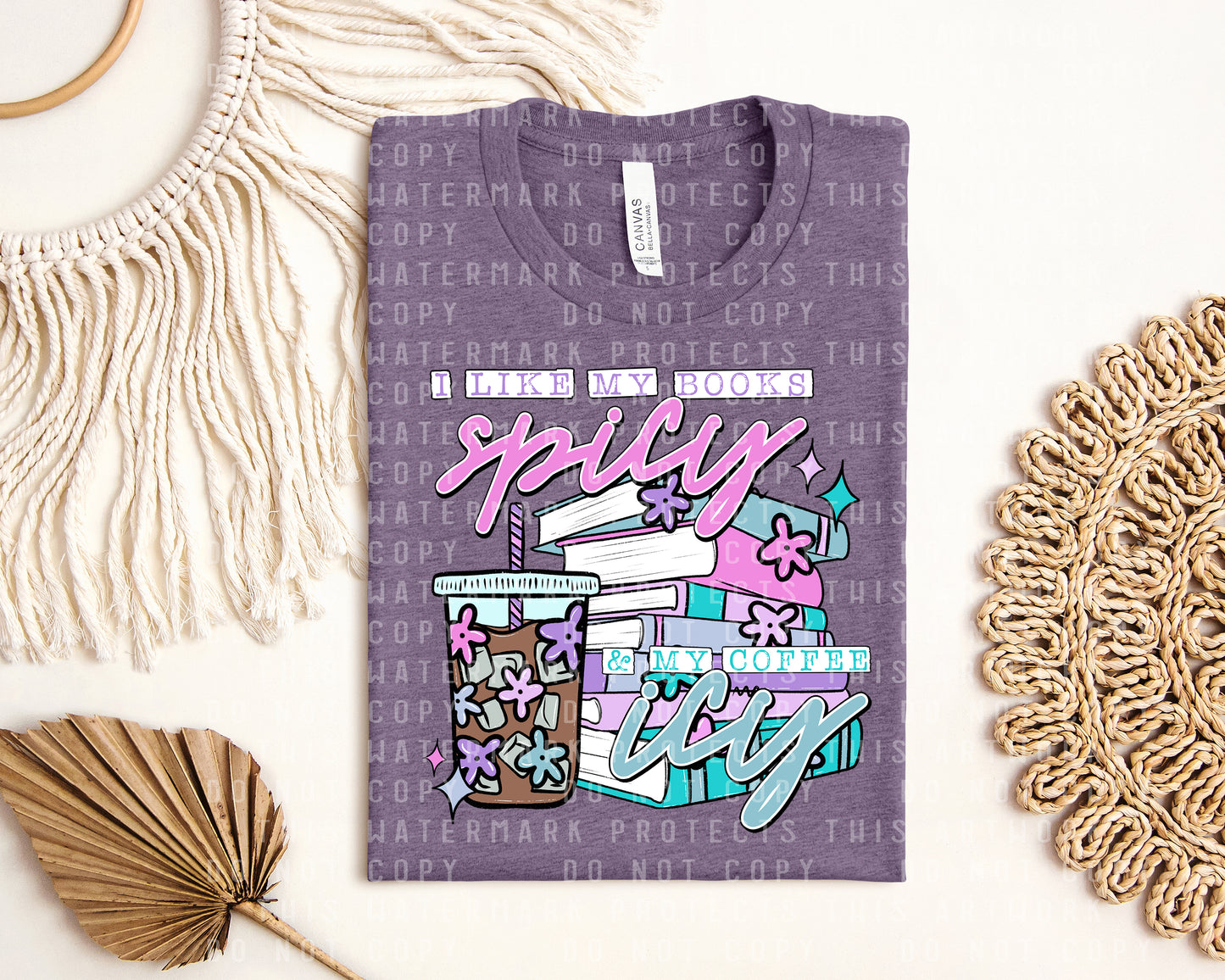 I Like My Books Spicy & My Coffee Icy Graphic Tee