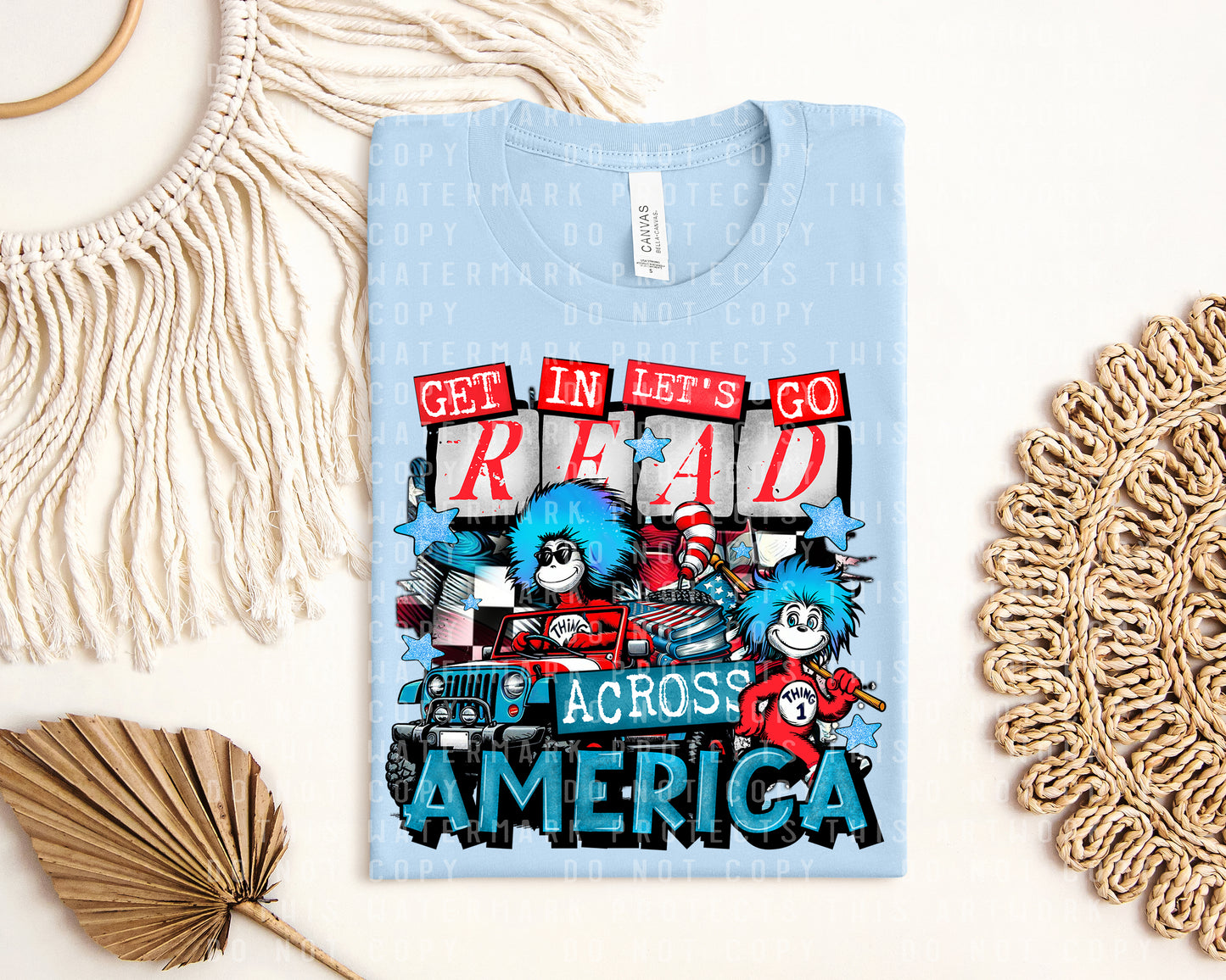 Get In Let's Go Read Across America Graphic Tee
