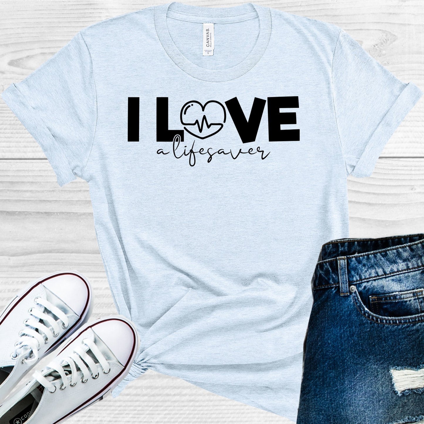 I Love A Lifesaver Graphic Tee Graphic Tee