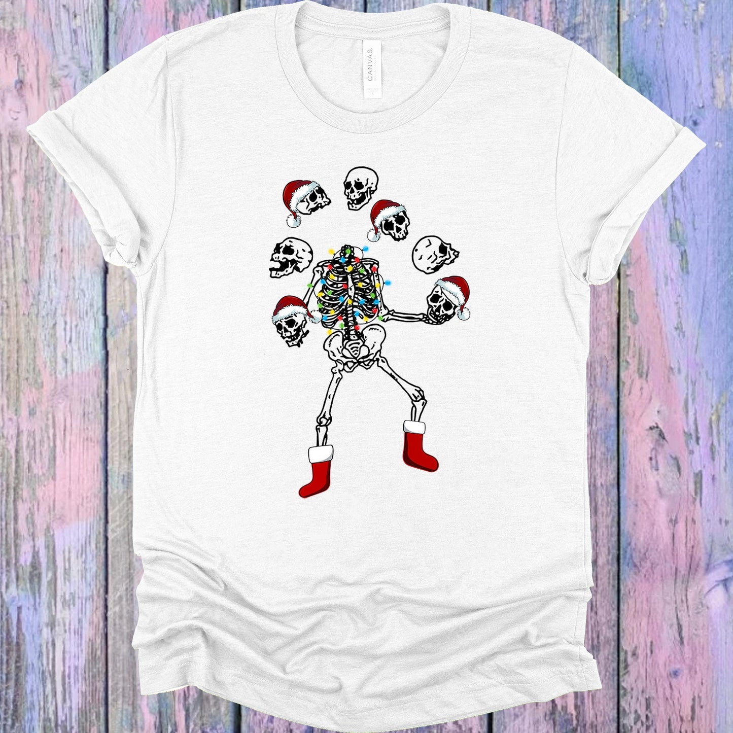 Juggling Skeleton Graphic Tee Graphic Tee