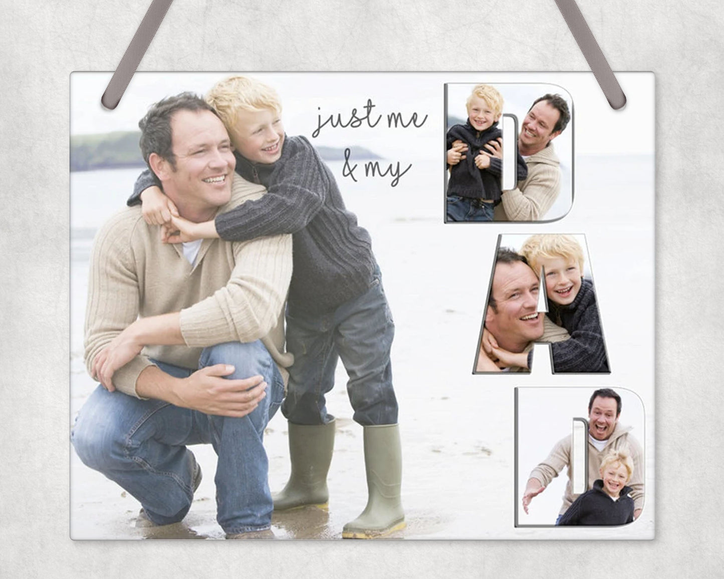 Just Me And My Dad Wall Sign Hanging