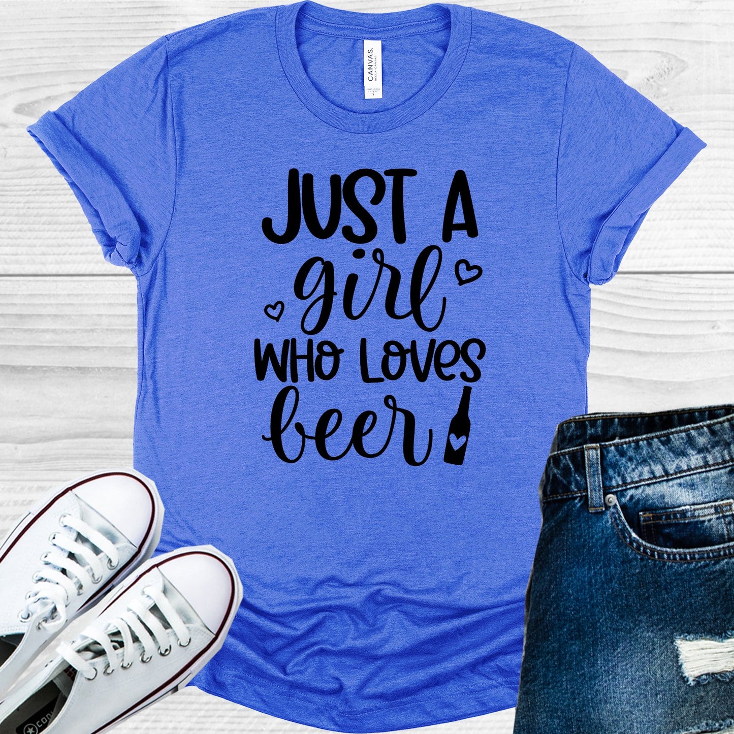 Just A Girl Who Loves Beer Graphic Tee Graphic Tee
