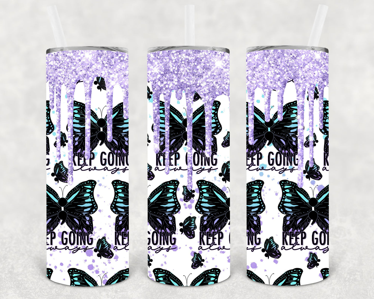 Keep Going Always 20 Oz Skinny Tumbler
