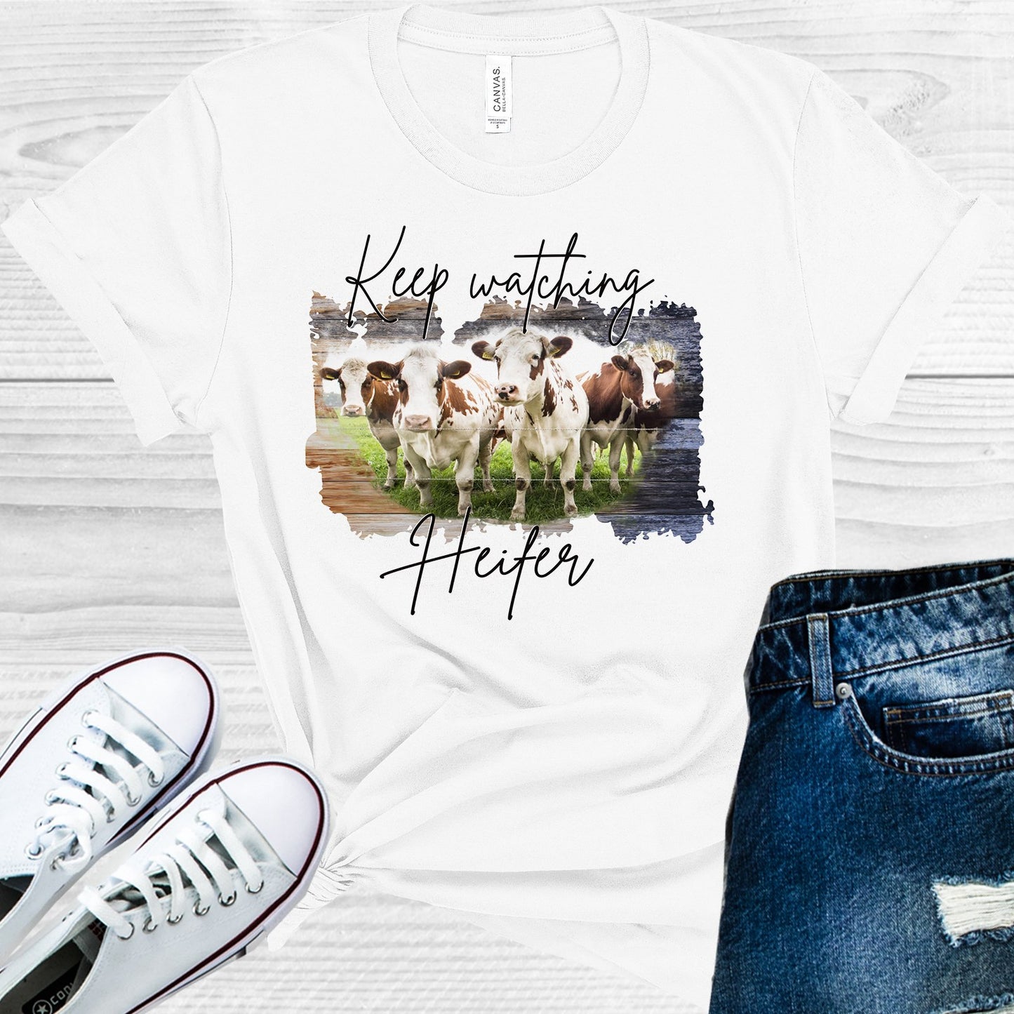 Keep Watching Heifer Graphic Tee Graphic Tee