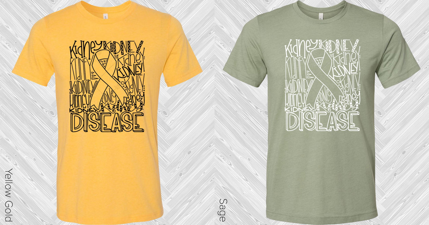 Kidney Disease Subway Art Graphic Tee Graphic Tee