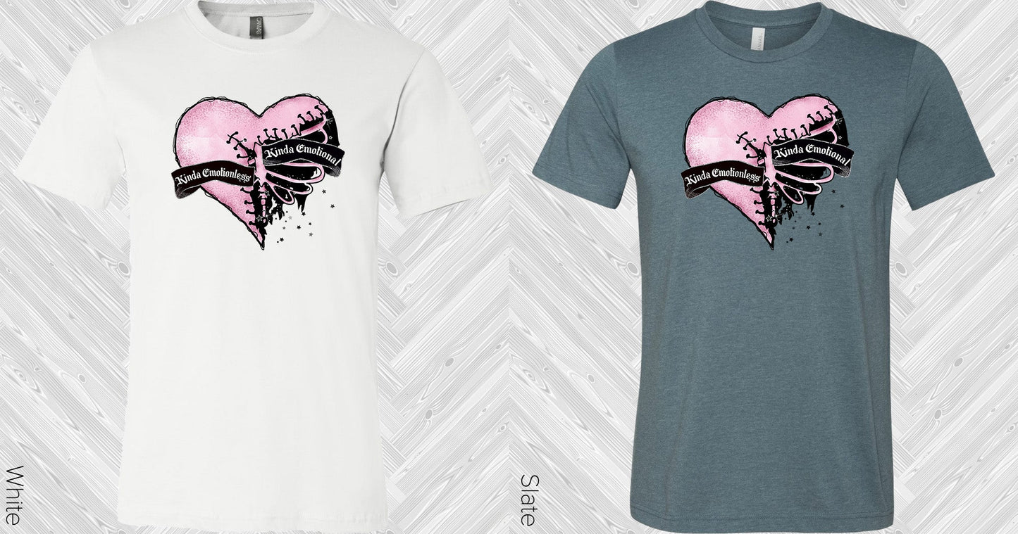 Kinda Emotional Emotionless Graphic Tee Graphic Tee