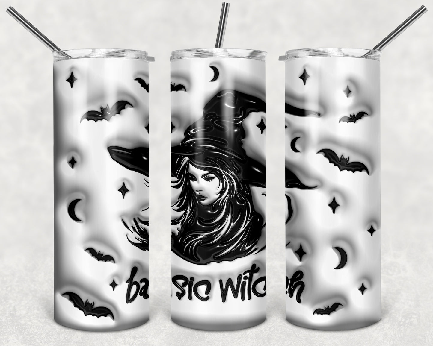Basic Witch Puffy 20 oz Skinny Tumbler