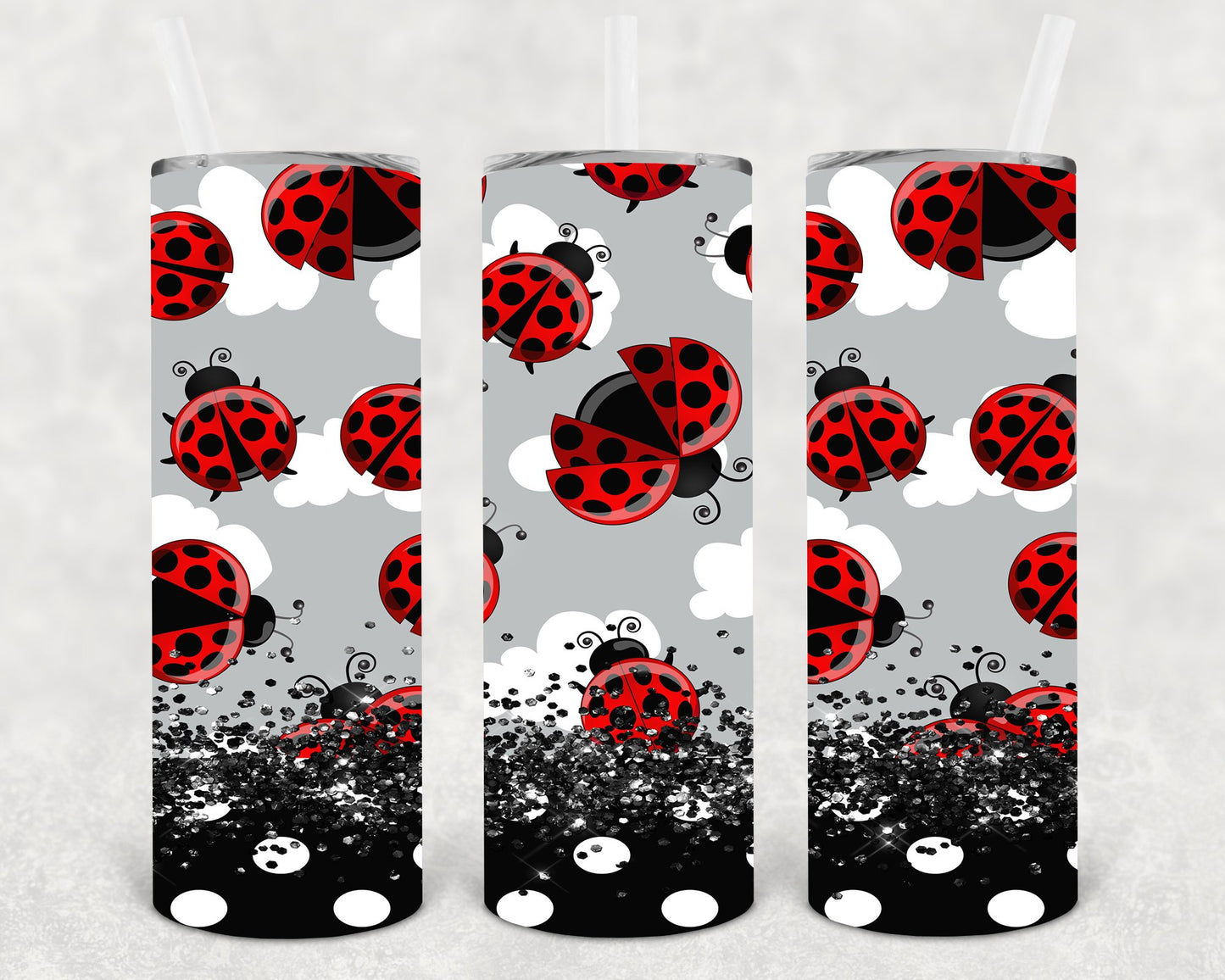 Ladybug 20 Oz Skinny Tumbler