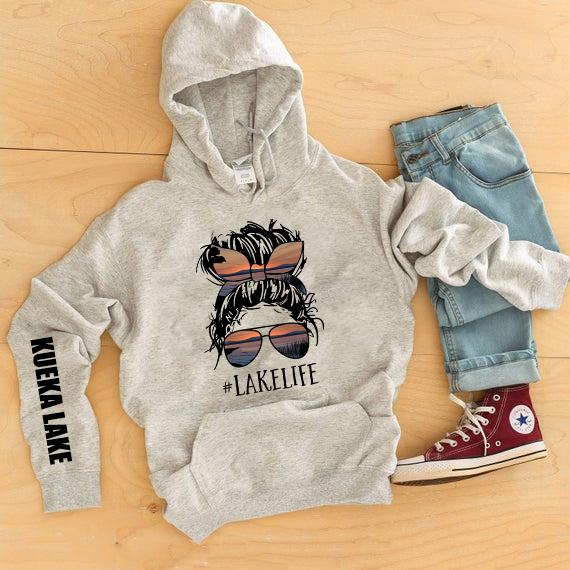 Lake Life #lakelife With Customized Name Graphic Tee Graphic Tee