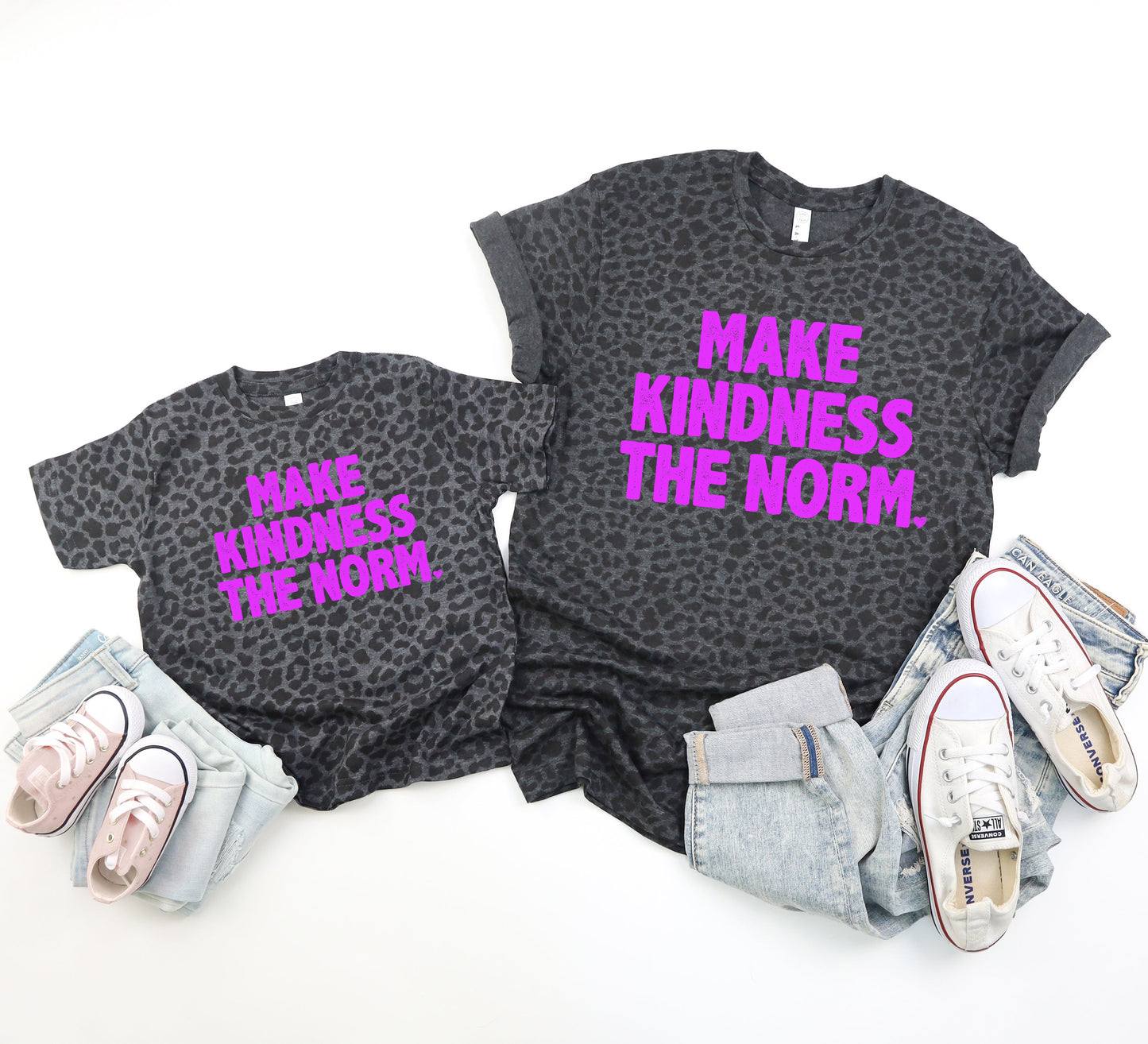 Make Kindness The Norm Leopard Tee