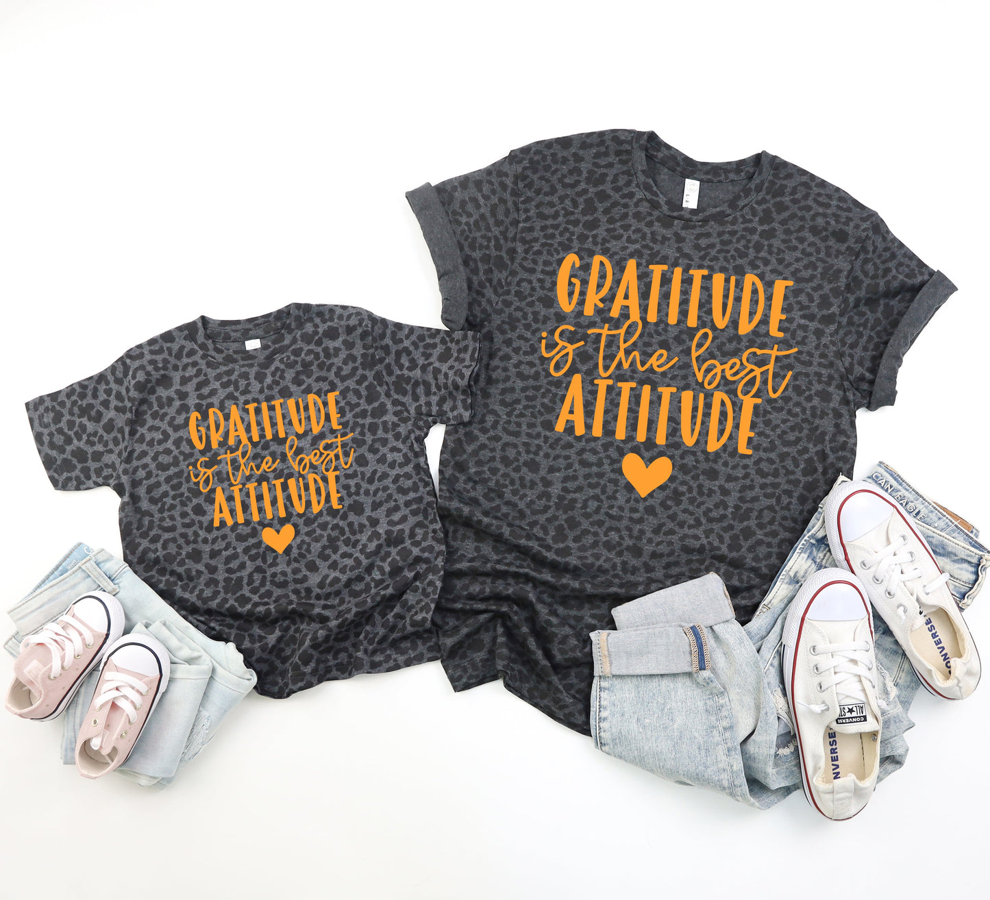 Gratitude Is The Best Attitude Leopard Tee