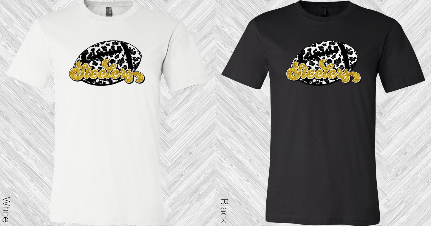 Leopard Football Steelers Graphic Tee (Other Teams Available) Graphic Tee
