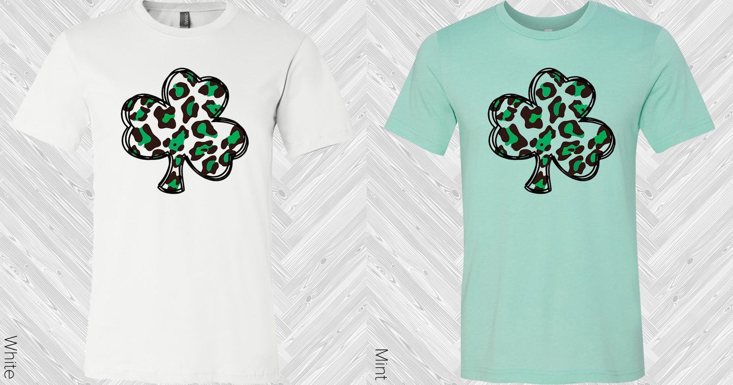 Leopard Shamrock Graphic Tee Graphic Tee