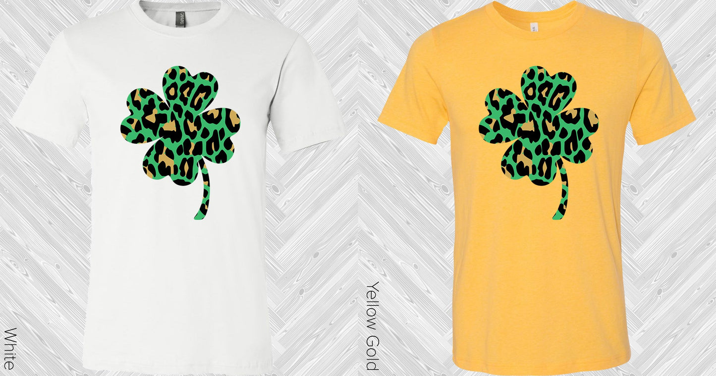 Leopard Shamrock Graphic Tee Graphic Tee