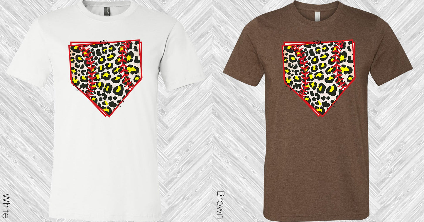Leopard Softball Base Graphic Tee Graphic Tee