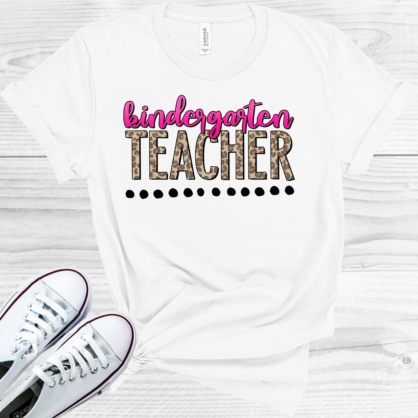 Leopard Teacher Customized Graphic Tee Graphic Tee