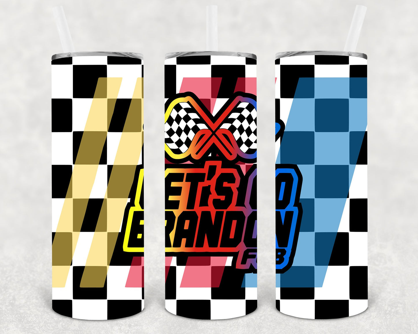 Lets Go Brandon 20 Oz Skinny Tumbler