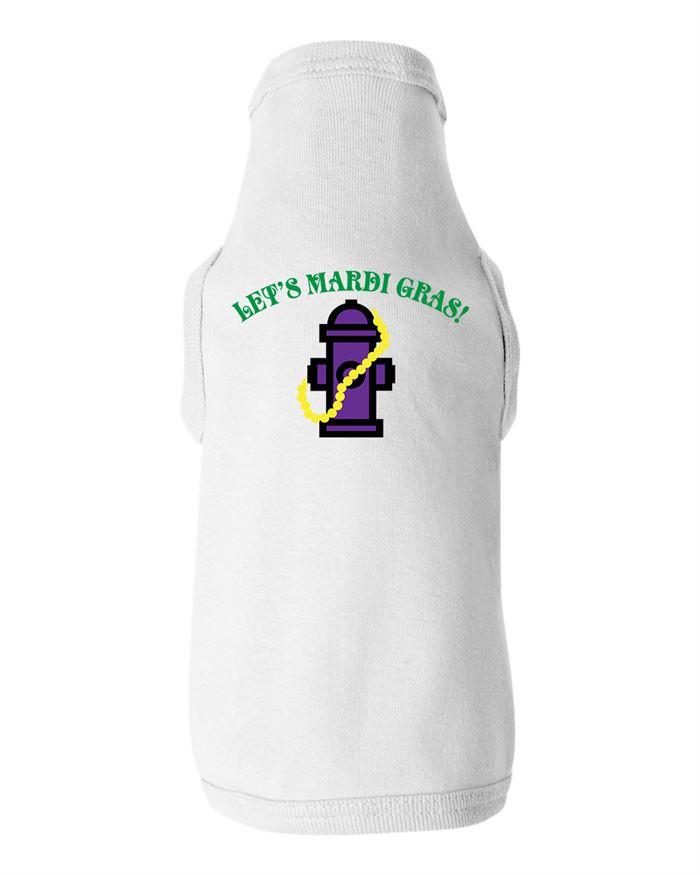 Lets Mardi Gras Dog Shirt